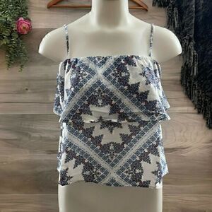 Hippie Rose Womens Multicolor Adjustable Strap Camisole Tank Top Size Small